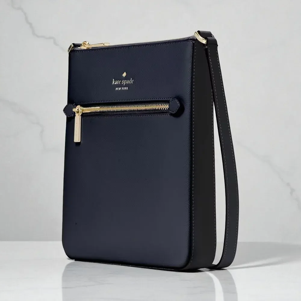 Kate Spade Sadie North South Crossbody in Blazer Blue Leather k7379